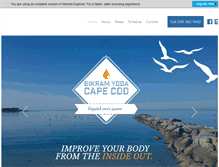 Tablet Screenshot of bikramyogacapecod.com